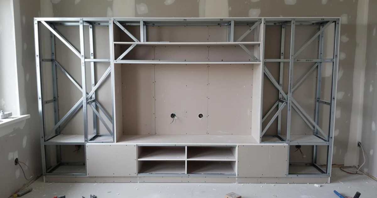 Guide pratique : la structure et la fabrication de votre meuble TV en placo – image 3