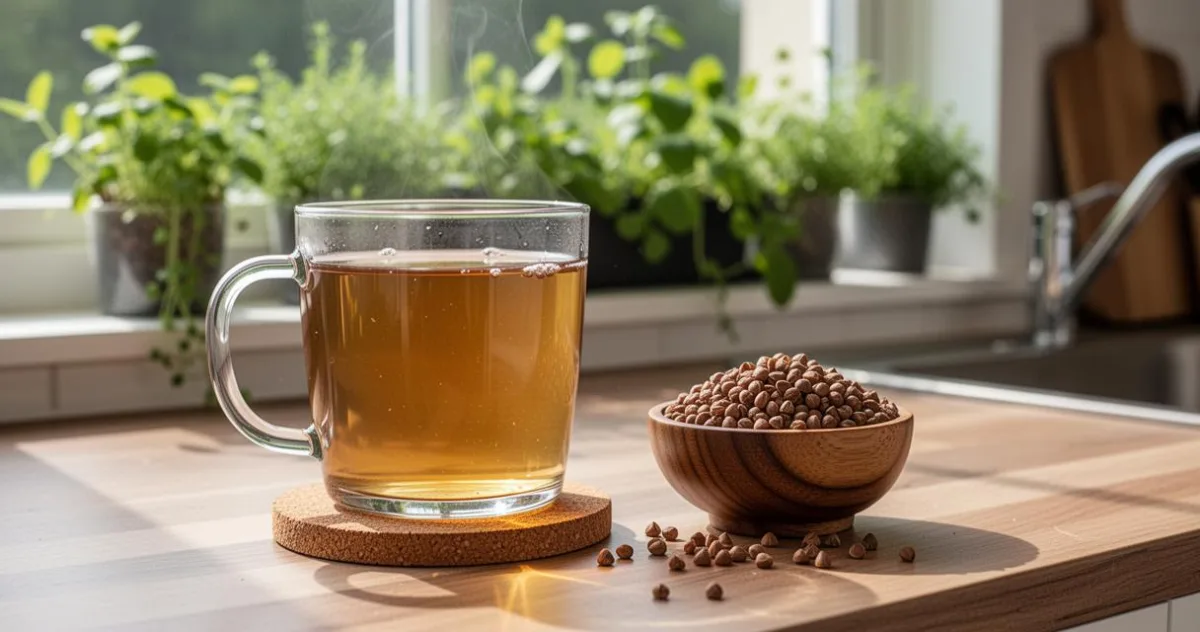 L'art de recevoir : pourquoi associer une tasse en verre et un dessous de verre pour vos infusions de sarrasin ?