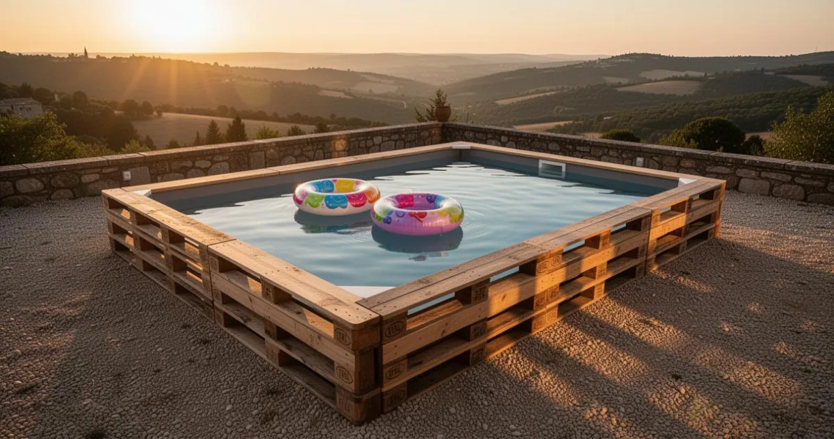 Piscine en palettes : les étapes clés pour assembler la structure de votre bassin – image 4