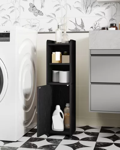 Armoire de salle de bain d'angle en MDF, étroite – image 2