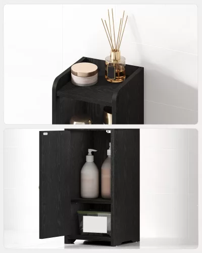 Armoire de salle de bain d'angle en MDF, étroite – image 3