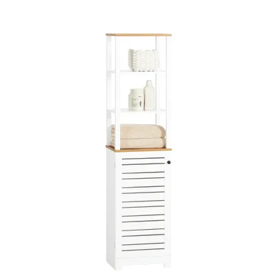 Armoire haute de salle de bain, 3 niches ouvertes