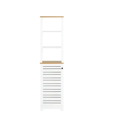 Armoire haute de salle de bain, 3 niches ouvertes – image 2