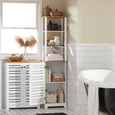 Armoire haute de salle de bain, 3 niches ouvertes – image 3