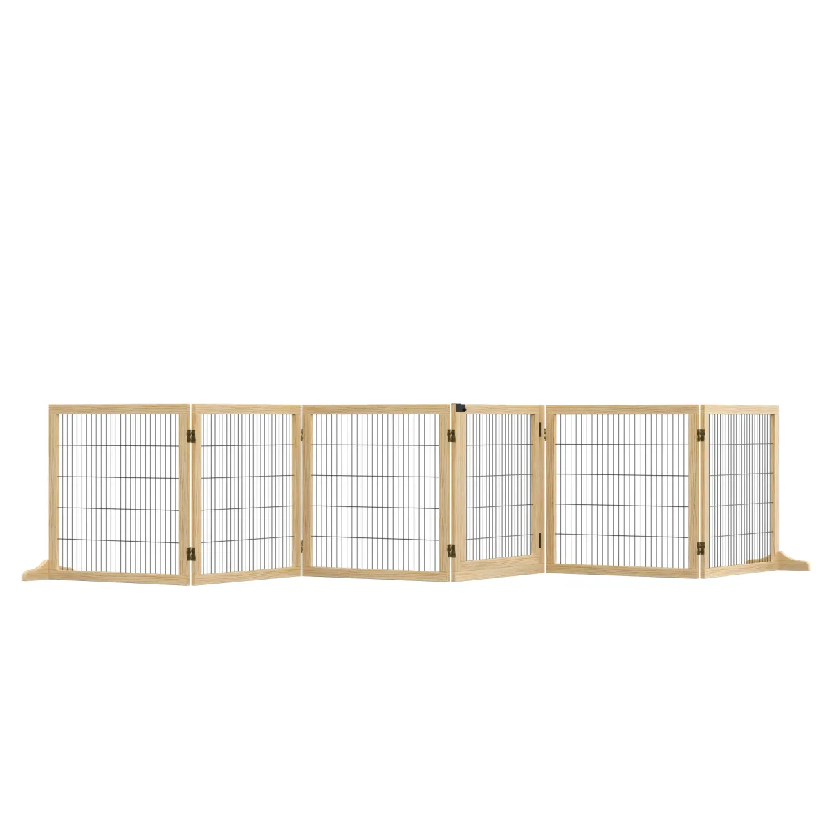 Barrière pliable pour chien en bois de pin