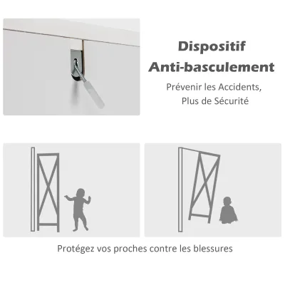 Colonne de rangement blanche à 5 niveaux – image 3