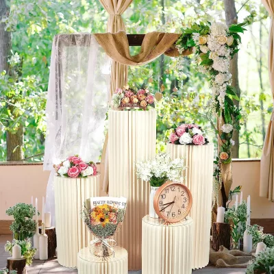 Colonne pliante en papier pour table de fête – image 2