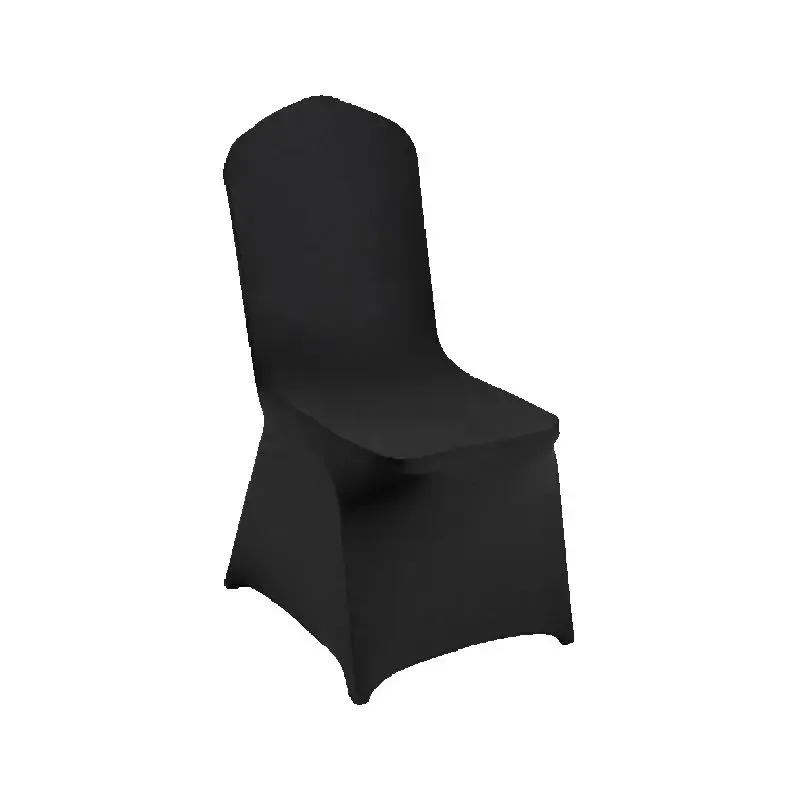 Housses de chaise noires extensibles, lot de 50