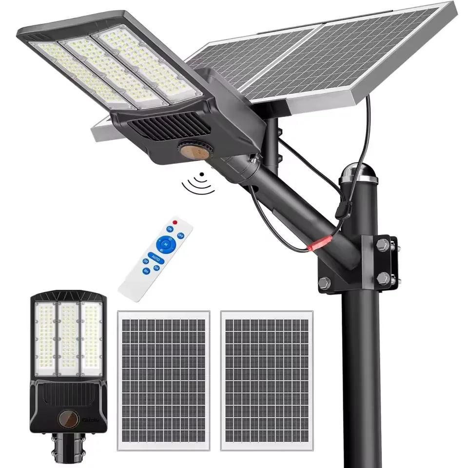 Lampadaire solaire extérieur en aluminium