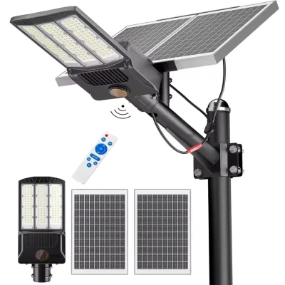 Lampadaire solaire extérieur en aluminium