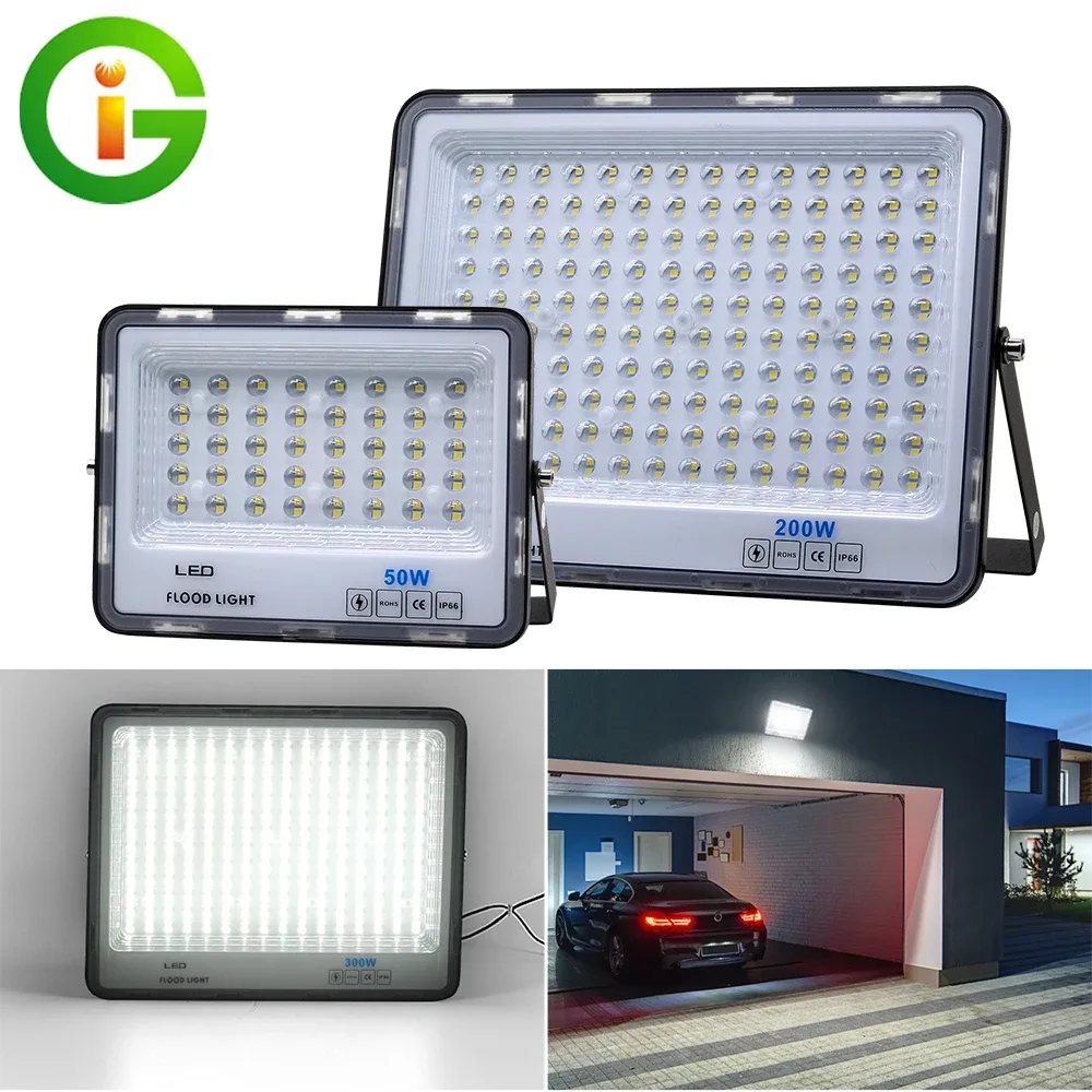 Projecteur LED d'extérieur blanc, boîtier aluminium