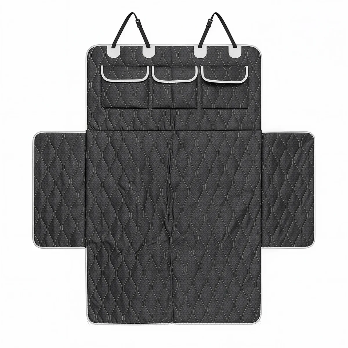 Tapis de coffre de voiture pour chien, polyester