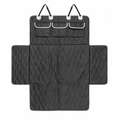 Tapis de coffre de voiture pour chien, polyester