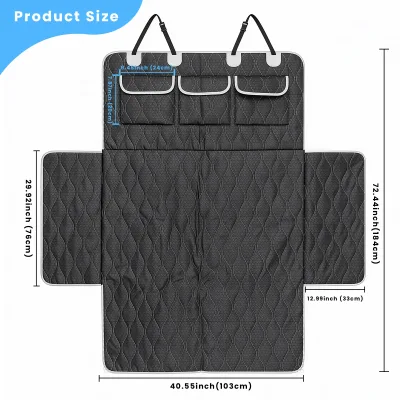 Tapis de coffre de voiture pour chien, polyester – image 2