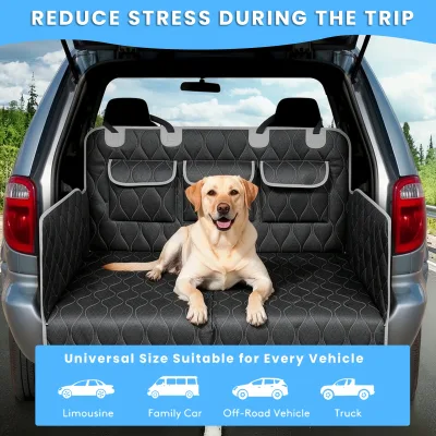 Tapis de coffre de voiture pour chien, polyester – image 3