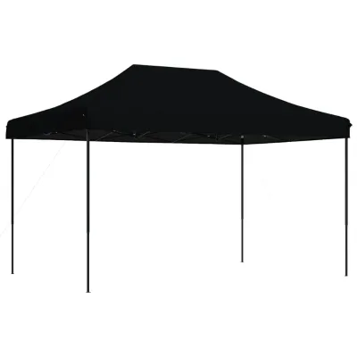 Tente de réception pliable noire 440×292×315 cm – image 2