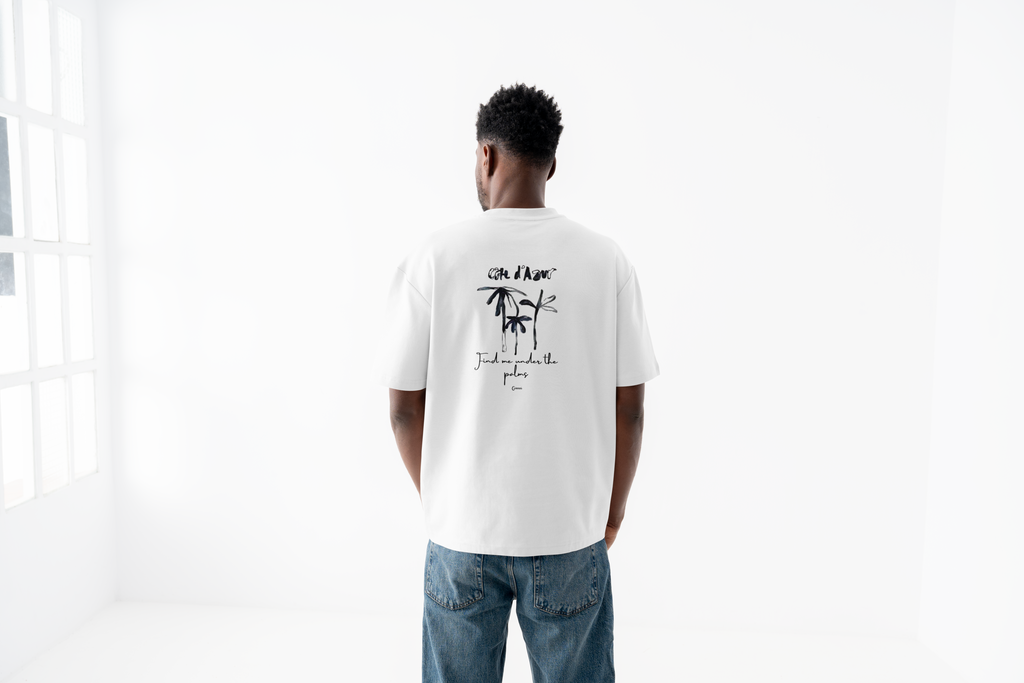 T-shirt oversize coton bio - Côte d'Azur