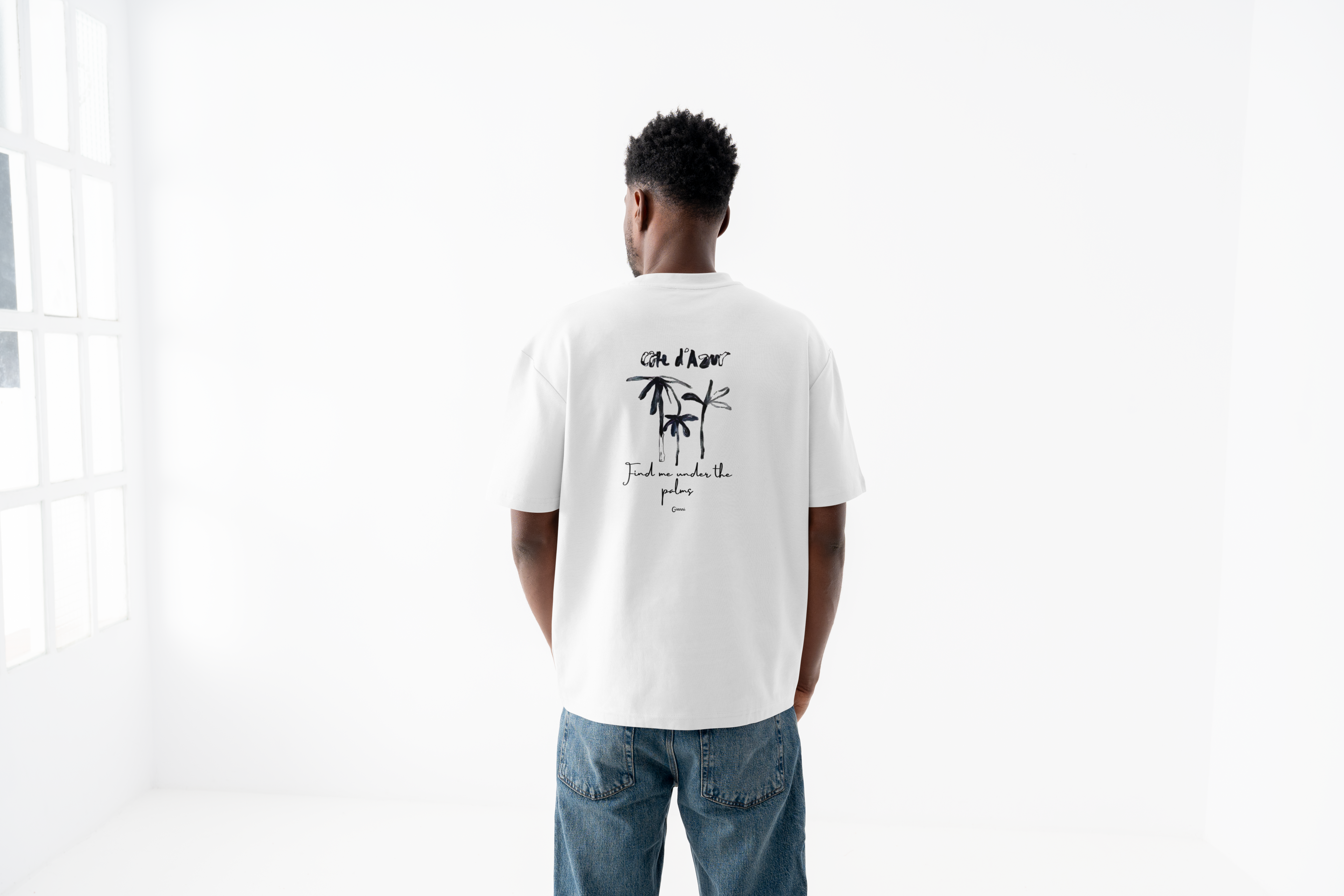 T-shirt oversize coton bio - Côte d'Azur