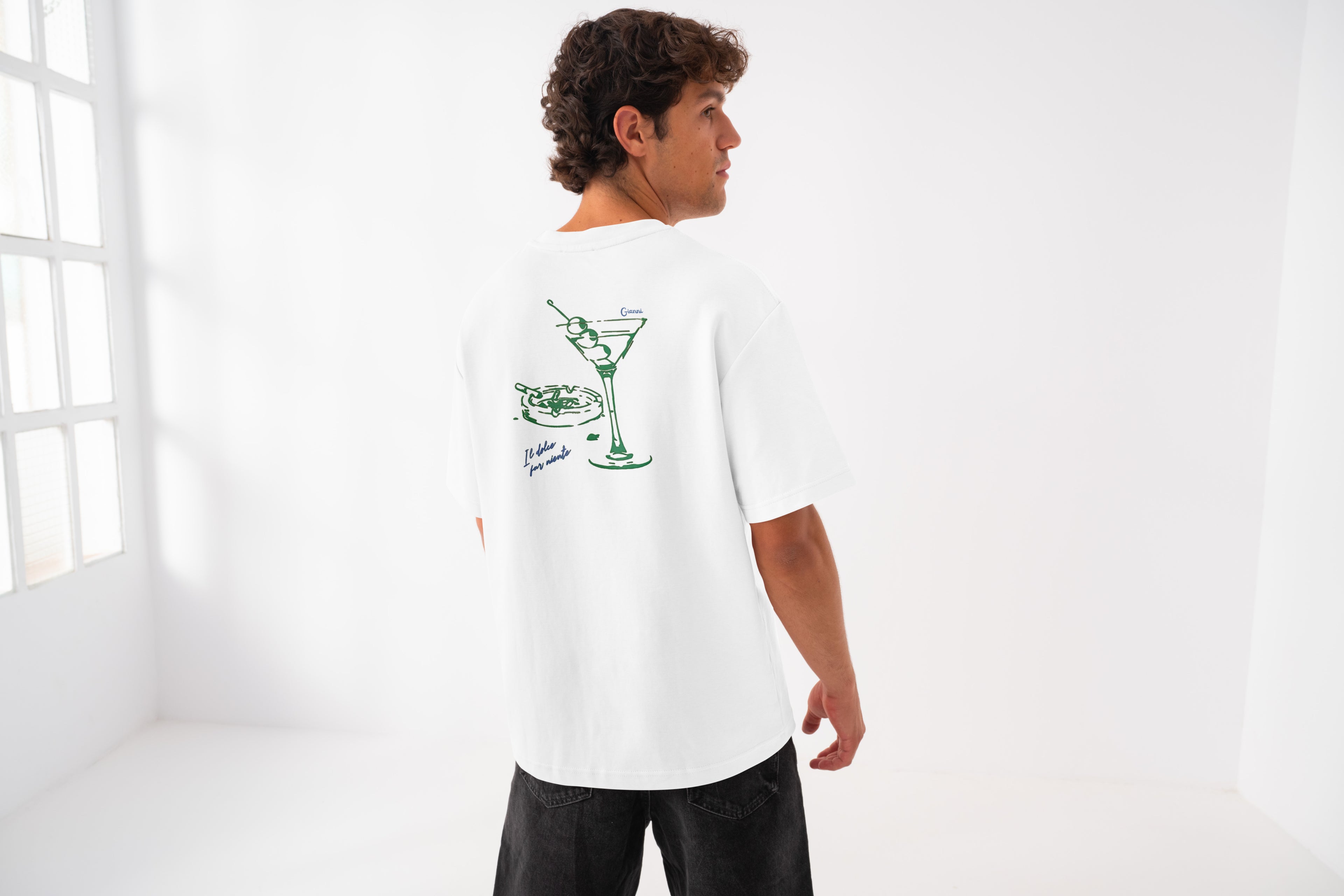 T-shirt oversize coton bio - Gianni's cocktail