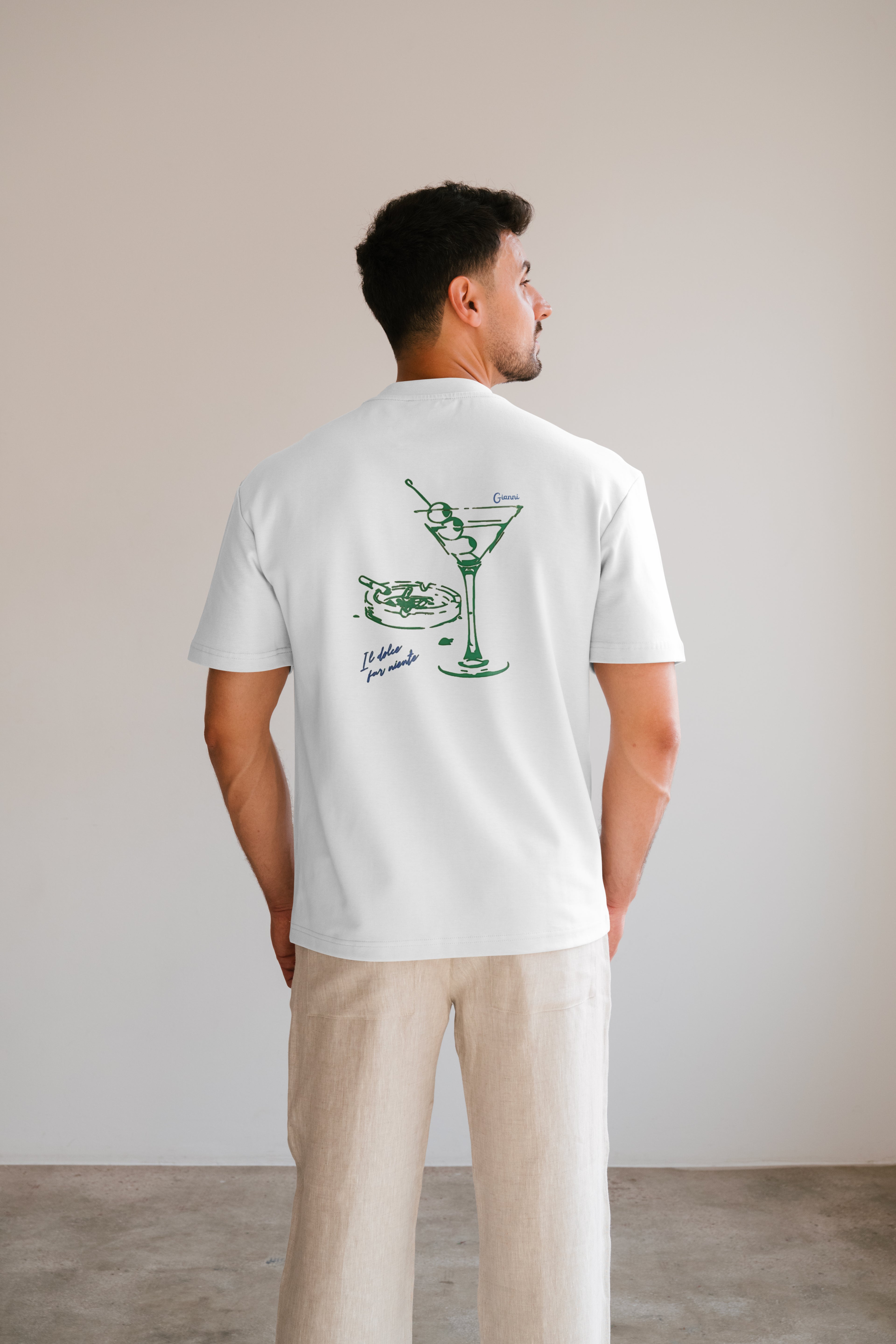 T-shirt oversize coton bio - Gianni's cocktail